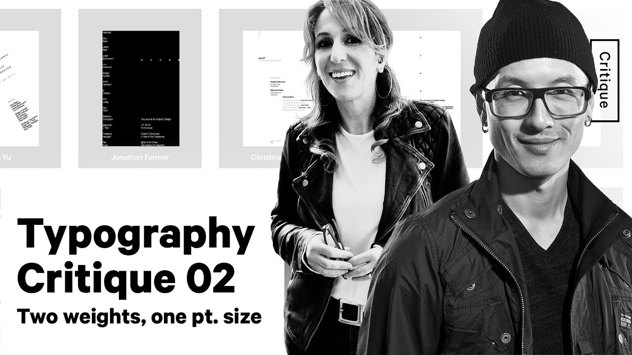 Typography Critique Week 2 - Two Weights, One pt. Size