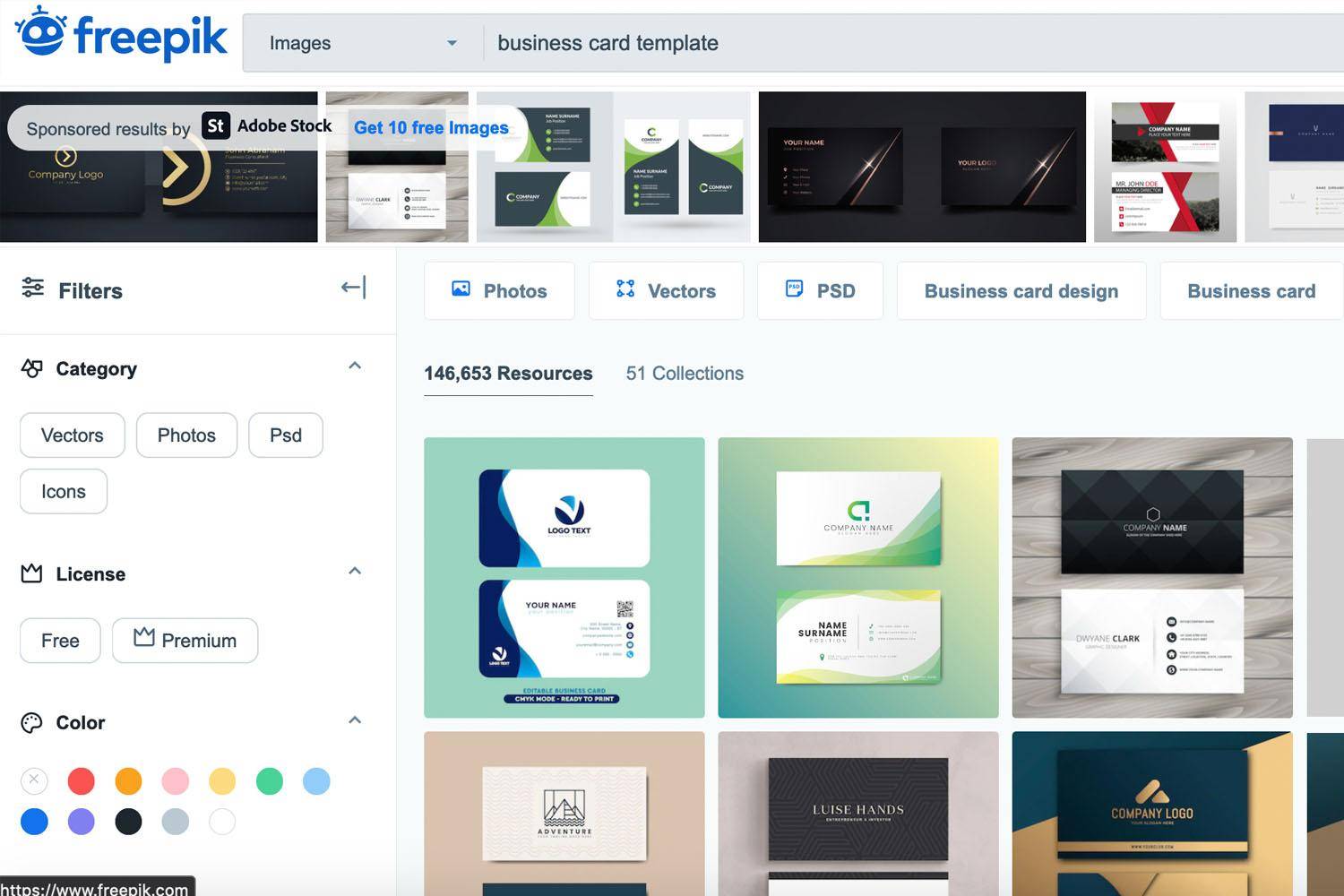 1000+ Free Name Card Templates For Download NameCards