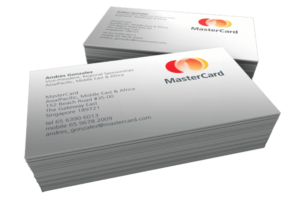 Mastercard Name Cards