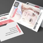 artistic watercolor personal name card design 2
