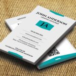 classic monochrome personal name card design 2