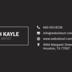 consulting expert name card design 3