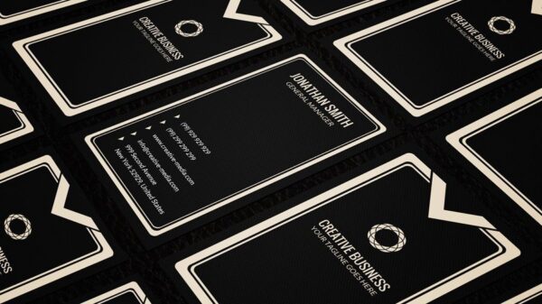 executive professional name card design 3