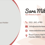 luxury spa name card design 2