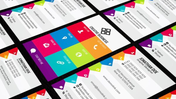 motion graphics designer name card design 4