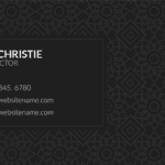 vintage aesthetic name card design 3