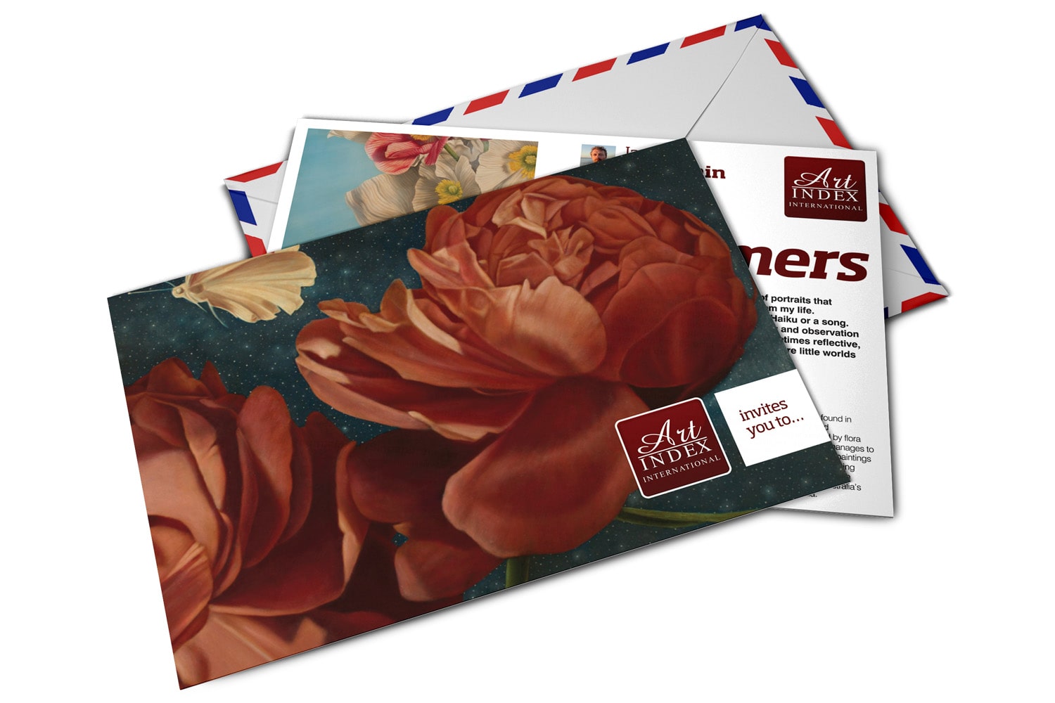 postcards front back with envelope view